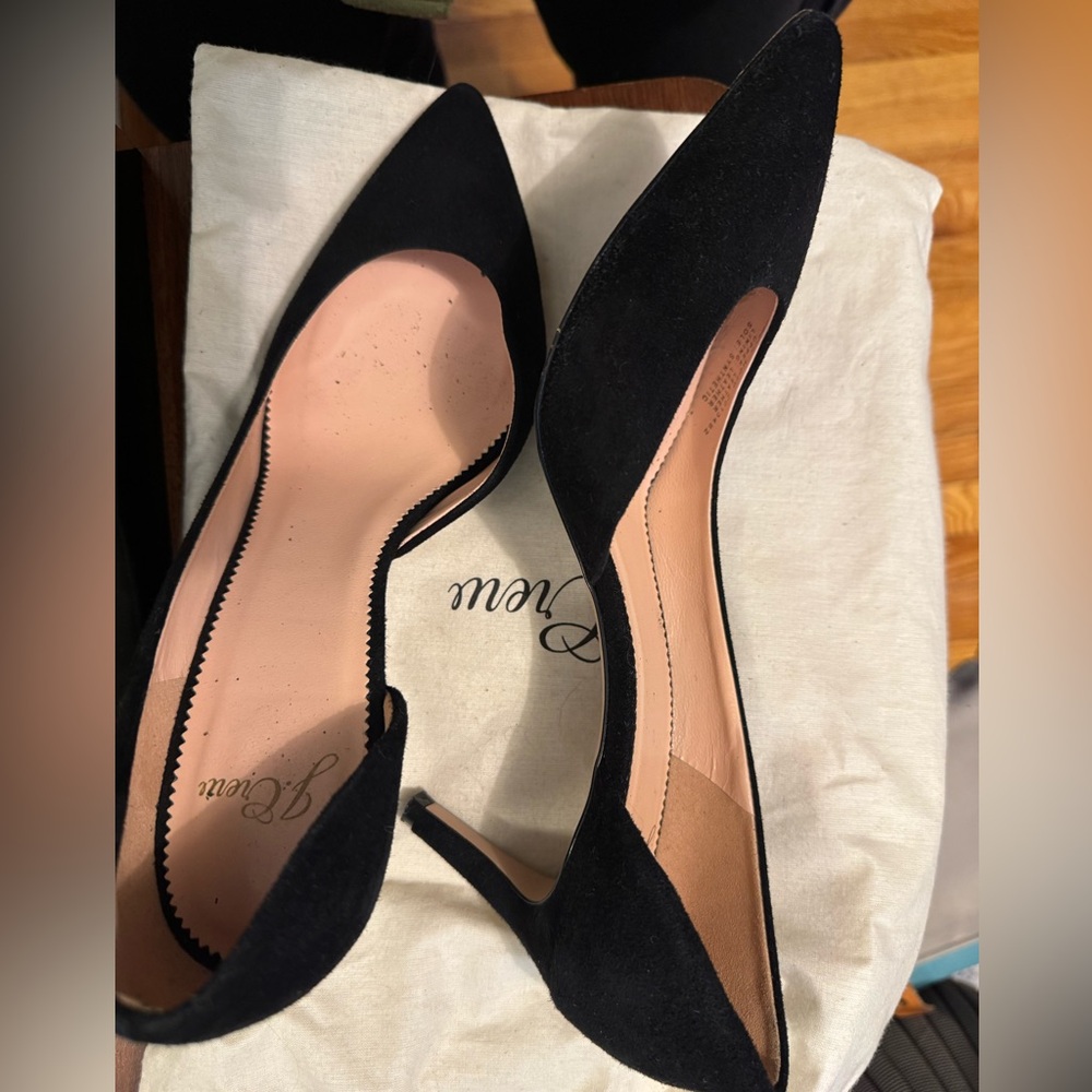 Black suede j crew heels - Picture 3 of 5